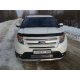 Защита передняя овальная длинная 75-42 мм ТСС для Ford Explorer 2011-2015