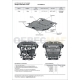 Защита картера и КПП Автоброня, сталь 2 мм для Geely Atlas 2018-2021