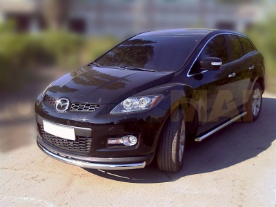 Защита переднего бампера 60 мм для Mazda СX-7 2006-2013