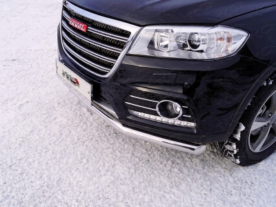 Защита переднего бампера 60 мм ТСС для Haval H6 2014-2020