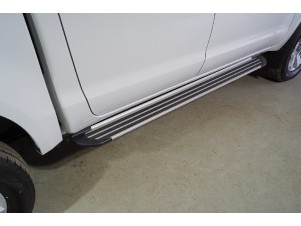Пороги алюминиевые Slim Line Silver 1920 мм для JAC T8 Pro 2020 – н.в. JACT8P23-05S