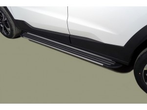 Пороги алюминиевые Slim Line Silver 1720 мм для JAC JS4 2020 – н.в. JACJS422-09S