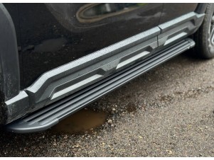 Пороги алюминиевые "Slim Line Black" 1720 мм для Haval H3 1.5 2WD 2024-н.в. №HAVH324-05B