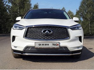 Защита переднего бампера 42 мм для Infiniti QX50 № INFQX5018-22