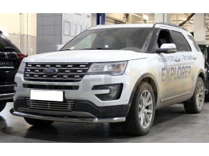 Защита переднего бампера 60 мм с подгибами для Ford Explorer № FE2015_1