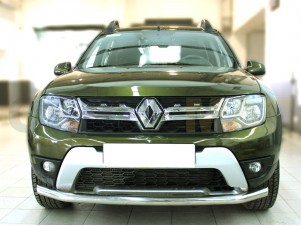 Защита переднего бампера 60 мм для Renault Duster Dakar № RDD17_1