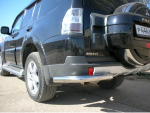 Защита задняя уголки 60 мм для Mitsubishi Pajero 4 № МР2012_2.1